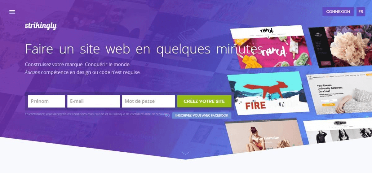 null Créer un compte Strikingly